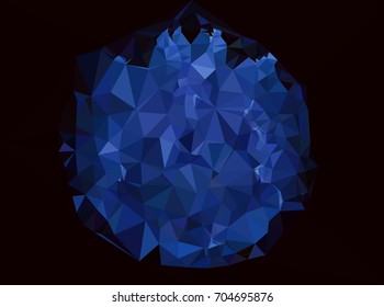 Geometric low polygonal background. Abstract multicolor mosaic backdrop. Design element for book covers, presentations layouts, title backgrounds. Vector clip art.