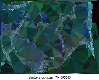 Geometric low polygonal background. Abstract multicolor mosaic backdrop. Design element for book covers, presentations layouts, title backgrounds. Vector clip art.