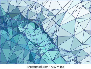 Geometric low polygonal background. Abstract mosaic backdrop. Design element for book covers, presentations layouts, title backgrounds. Vector clip art.