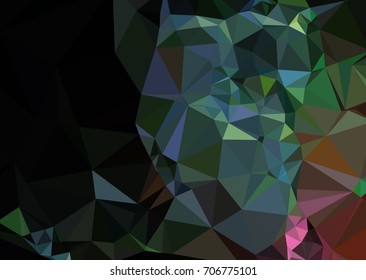 Geometric low polygonal background. Abstract mosaic backdrop. Design element for book covers, presentations layouts, title backgrounds. Vector clip art.