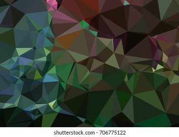 Geometric low polygonal background. Abstract mosaic backdrop. Design element for book covers, presentations layouts, title backgrounds. Vector clip art.