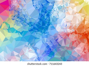 Geometric low polygonal background. Abstract mosaic backdrop. Design element for book covers, presentations layouts, title backgrounds. Vector clip art.