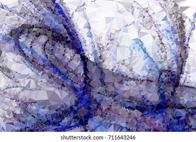 Geometric low polygonal background. Abstract mosaic backdrop. Design element for book covers, presentations layouts, title backgrounds. Vector clip art.