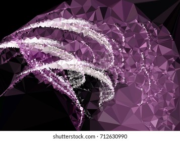 Geometric low polygonal background. Abstract mosaic backdrop. Design element for book covers, presentations layouts, title backgrounds. Vector clip art.