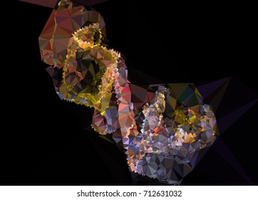 Geometric low polygonal background. Abstract mosaic backdrop. Design element for book covers, presentations layouts, title backgrounds. Vector clip art.