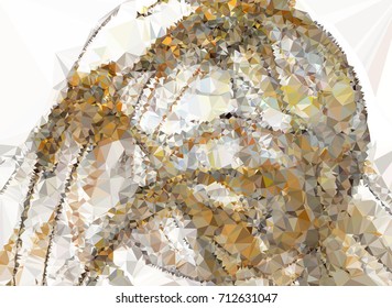 Geometric low polygonal background. Abstract mosaic backdrop. Design element for book covers, presentations layouts, title backgrounds. Vector clip art.