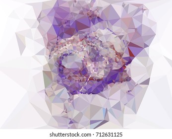 Geometric low polygonal background. Abstract mosaic backdrop. Design element for book covers, presentations layouts, title backgrounds. Vector clip art.