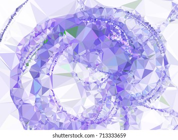 Geometric low polygonal background. Abstract mosaic backdrop. Design element for book covers, presentations layouts, title backgrounds. Vector clip art.
