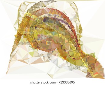 Geometric low polygonal background. Abstract mosaic backdrop. Design element for book covers, presentations layouts, title backgrounds. Vector clip art.