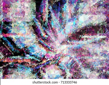 Geometric low polygonal background. Abstract mosaic backdrop. Design element for book covers, presentations layouts, title backgrounds. Vector clip art.