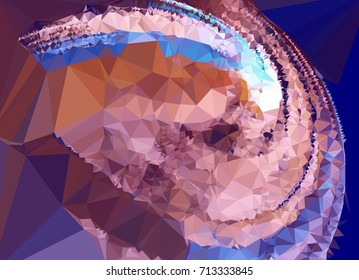 Geometric low polygonal background. Abstract mosaic backdrop. Design element for book covers, presentations layouts, title backgrounds. Vector clip art.