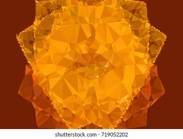 Geometric low polygonal background. Abstract mosaic backdrop in green color. Design element for book covers, presentations layouts, title backgrounds. Vector clip art.