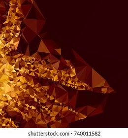 Geometric low polygonal background. Abstract mosaic backdrop. Design element for book covers, presentations layouts, title backgrounds. Vector clip art.