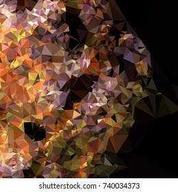 Geometric low polygonal background. Abstract mosaic backdrop. Design element for book covers, presentations layouts, title backgrounds. Vector clip art.