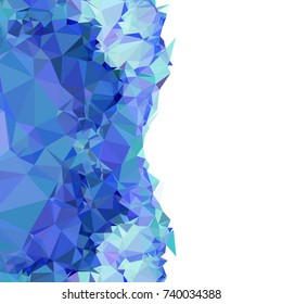 Geometric low polygonal background. Abstract mosaic backdrop. Design element for book covers, presentations layouts, title backgrounds. Vector clip art.