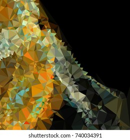 Geometric low polygonal background. Abstract mosaic backdrop. Design element for book covers, presentations layouts, title backgrounds. Vector clip art.