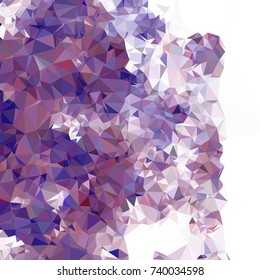 Geometric low polygonal background. Abstract mosaic backdrop. Design element for book covers, presentations layouts, title backgrounds. Vector clip art.