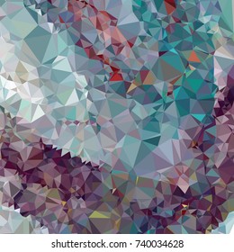 Geometric low polygonal background. Abstract mosaic backdrop. Design element for book covers, presentations layouts, title backgrounds. Vector clip art.