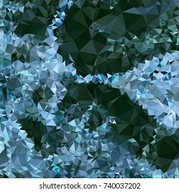 Geometric low polygonal background. Abstract mosaic backdrop. Design element for book covers, presentations layouts, title backgrounds. Vector clip art.