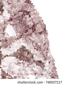 Geometric low polygonal background. Abstract mosaic backdrop. Design element for book covers, presentations layouts, title backgrounds. Vector clip art.