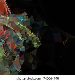 Geometric low polygonal background. Abstract mosaic backdrop. Design element for book covers, presentations layouts, title backgrounds. Vector clip art.