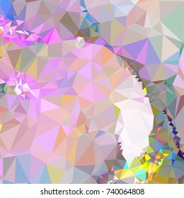 Geometric low polygonal background. Abstract mosaic backdrop. Design element for book covers, presentations layouts, title backgrounds. Vector clip art.