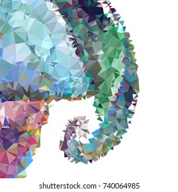 Geometric low polygonal background. Abstract mosaic backdrop. Design element for book covers, presentations layouts, title backgrounds. Vector clip art.