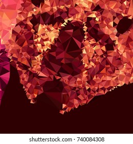 Geometric low polygonal background. Abstract mosaic backdrop. Design element for book covers, presentations layouts, title backgrounds. Vector clip art.