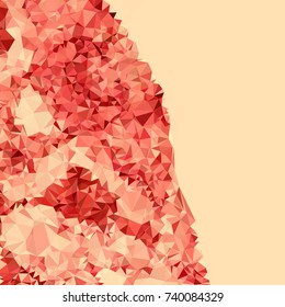 Geometric low polygonal background. Abstract mosaic backdrop. Design element for book covers, presentations layouts, title backgrounds. Vector clip art.