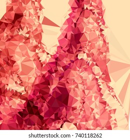 Geometric low polygonal background. Abstract mosaic backdrop. Design element for book covers, presentations layouts, title backgrounds. Vector clip art.