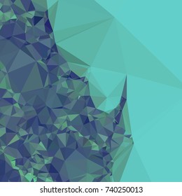 Geometric low polygonal background. Abstract mosaic backdrop. Design element for book covers, presentations layouts, title backgrounds. Vector clip art.