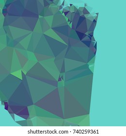 Geometric low polygonal background. Abstract mosaic backdrop. Design element for book covers, presentations layouts, title backgrounds. Vector clip art.