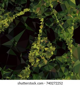 Geometric low polygonal background. Abstract mosaic backdrop. Design element for book covers, presentations layouts, title backgrounds. Vector clip art.