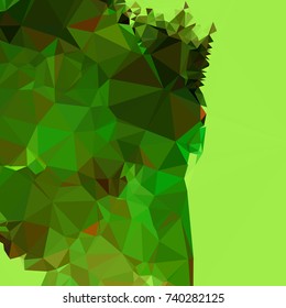 Geometric low polygonal background. Abstract mosaic backdrop. Design element for book covers, presentations layouts, title backgrounds. Vector clip art.