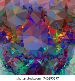Geometric low polygonal background. Abstract mosaic backdrop. Design element for book covers, presentations layouts, title backgrounds. Vector clip art.
