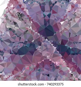 Geometric low polygonal background. Abstract mosaic backdrop. Design element for book covers, presentations layouts, title backgrounds. Vector clip art.