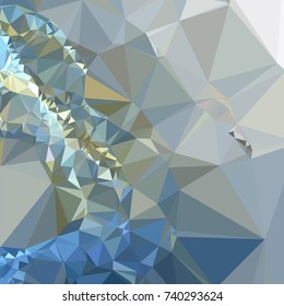 Geometric low polygonal background. Abstract mosaic backdrop. Design element for book covers, presentations layouts, title backgrounds. Vector clip art.