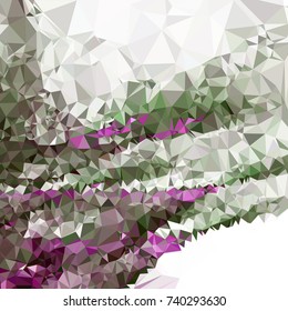 Geometric low polygonal background. Abstract mosaic backdrop. Design element for book covers, presentations layouts, title backgrounds. Vector clip art.
