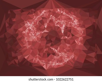 Geometric low polygonal background color toned. Design element for book covers, presentations layouts, title and page backgrounds. Vector clip art.