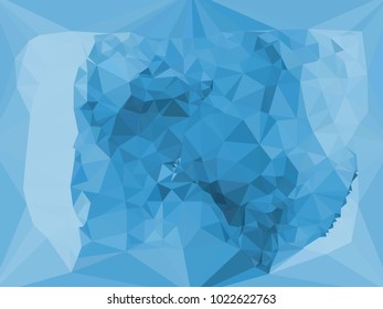 Geometric low polygonal background color toned. Design element for book covers, presentations layouts, title and page backgrounds. Vector clip art.
