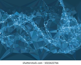 Geometric low polygonal background color toned. Design element for book covers, presentations layouts, title and page backgrounds. Vector clip art.