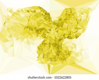Geometric low polygonal background color toned. Design element for book covers, presentations layouts, title and page backgrounds. Vector clip art.