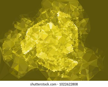 Geometric low polygonal background color toned. Design element for book covers, presentations layouts, title and page backgrounds. Vector clip art.