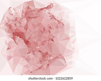 Geometric low polygonal background color toned. Design element for book covers, presentations layouts, title and page backgrounds. Vector clip art.