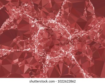 Geometric low polygonal background color toned. Design element for book covers, presentations layouts, title and page backgrounds. Vector clip art.