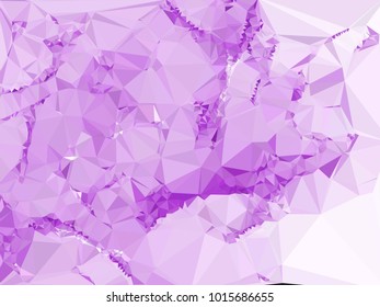 Geometric low polygonal background toned in violet color. Design element for book covers, presentations layouts, title and page backgrounds. Vector clip art.