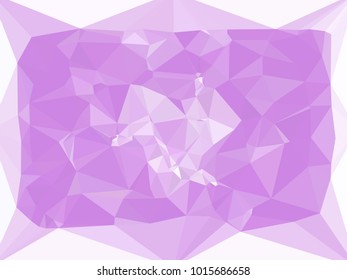 Geometric low polygonal background toned in violet color. Design element for book covers, presentations layouts, title and page backgrounds. Vector clip art.