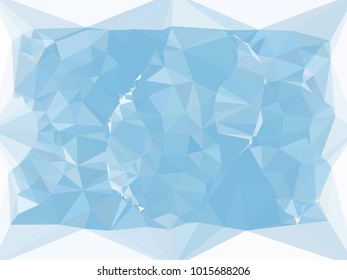Geometric low polygonal background toned in blue color. Design element for book covers, presentations layouts, title and page backgrounds. Vector clip art.
