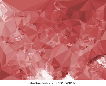 Geometric low polygonal background toned in red color. Design element for book covers, presentations layouts, title and page backgrounds. Vector clip art.