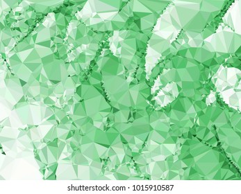 Geometric low polygonal background toned in green color. Design element for book covers, presentations layouts, title and page backgrounds. Vector clip art.